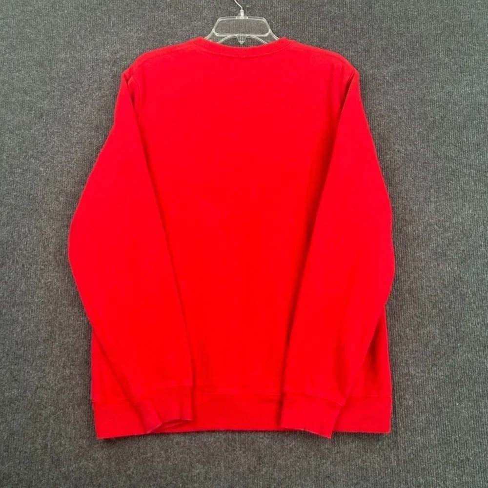 LEVI'S Vintage Indian Sweatshirt Indigenous Chief Red W/blk GraphicLong Sleeve